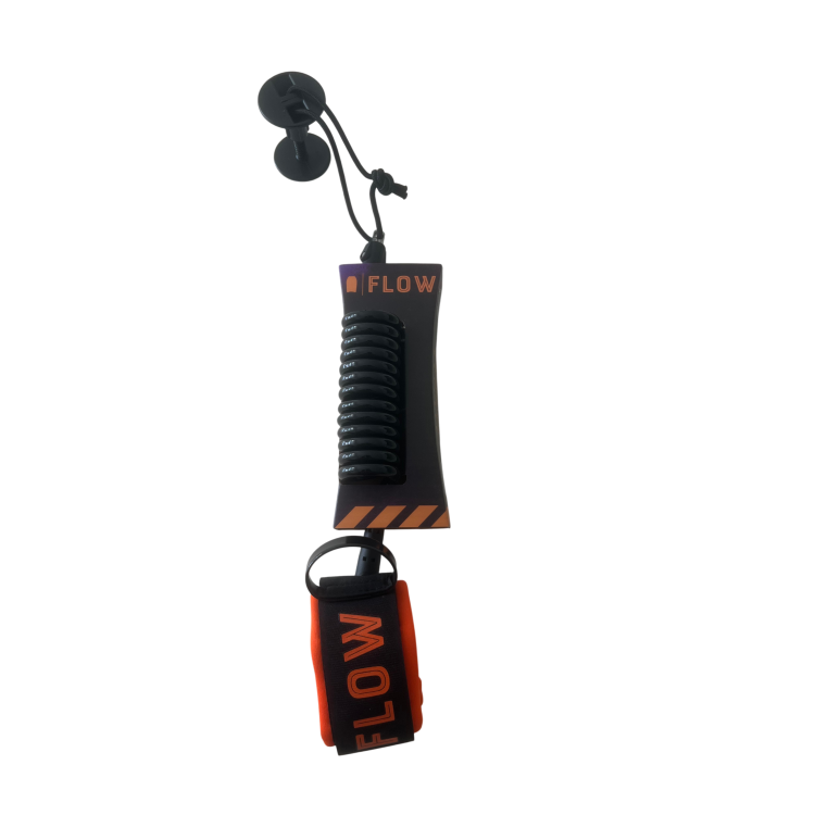 FLOW WRIST LEASH 7mm BLACK/ORANGE