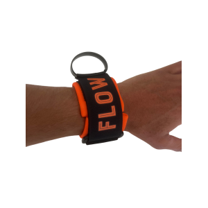 FLOW WRIST LEASH 7mm BLACK/ORANGE