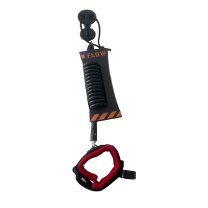 FLOW WRIST LEASH 7mm BLACK/RED